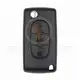 Peugeot 407 Flip Key Remote 2006 2011 433MHz 3 Buttons Transponder Chip ID 46