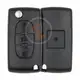 Peugeot 407 Flip Key Remote 2006 2011 433MHz 3 Buttons Transponder Chip PCF7961
