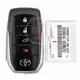Genuine Toyota Land Cruiser Smart Proximity 2016 2019 P/N: 89904 60N20 Frequency 433MHz