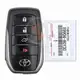 Original Toyota Land Cruiser Smart Proximity 2020 2022 P/N: 89904 60Y30 Tasten 4