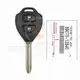 Mando a distancia original Toyota Prado Head Key 2010 2012 P/N: 89070 12840 Frecuencia 433MHz