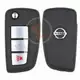Original Nissan Kicks Rogue Flip Key Remote 2014 2021 P/N: 28268 4CB1B Battery Type CR1620