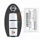 Genuine Nissan Murano Smart Proximity 2010 2014 P/N: 285E3 1AC7A Frequency 433MHz