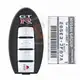 Genuine Nissan GT R Smart Proximity 2009 2020 P/N: 285E3 JF87A 315MHz Buttons 4