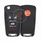Xhorse XNBU01EN Wireless Flip Key Remote 4 Buttons Transponder Chip ID 46