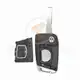 Mando a distancia con llave abatible original de Volkswagen P/N: 5G0 959 752 BC 434MHz Botones 3