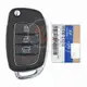 Genuine Hyundai Sonata Flip Key Remote 2018 P/N: 95430 C1210 433MHz Panic Button Yes