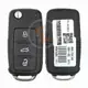 Mando a distancia original Volkswagen Caddy Flip Key 2011 2019 433MHz 3 botones Estado original