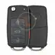 Volkswagen Touareg Flip Key Remote 2003 2010 315MHz 4 botones tipo remoto Flip Key Remote