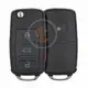 Volkswagen Touareg Flip Key Remote 2002 2010 433MHz 4 boutons type à distance proximité intelligente