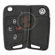 Original Volkswagen Flip Key Remote 2014 2019 P/N: 5G6 959 752 AC Remote Type Flip Key Remote
