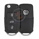 Genuine Volkswagen Beetle Flip Key Remote 2012 2021 P/N: 5K0837202BR Remote Type Flip Key Remote