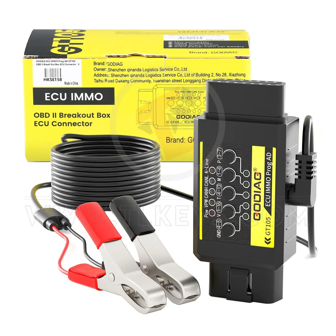 GODIAG ECU IMMO Prog AD GT105 OBD II Break Out Box Key Programming Diagnostics Tools