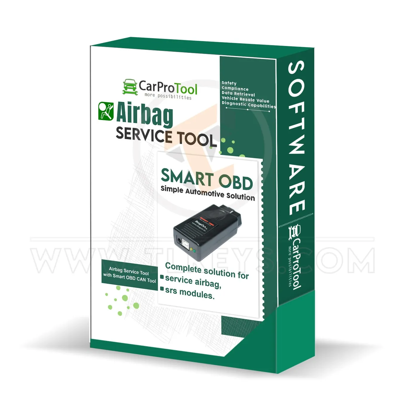 Software airbag service tool