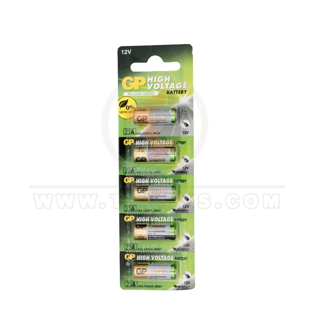 Gp 23a alkaline battery front