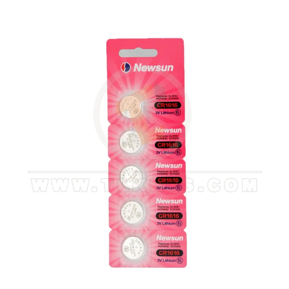 Newsun cr1616 3v lithium battery automotive grade front Newsun cr1616 3v lithium battery automotive grade front