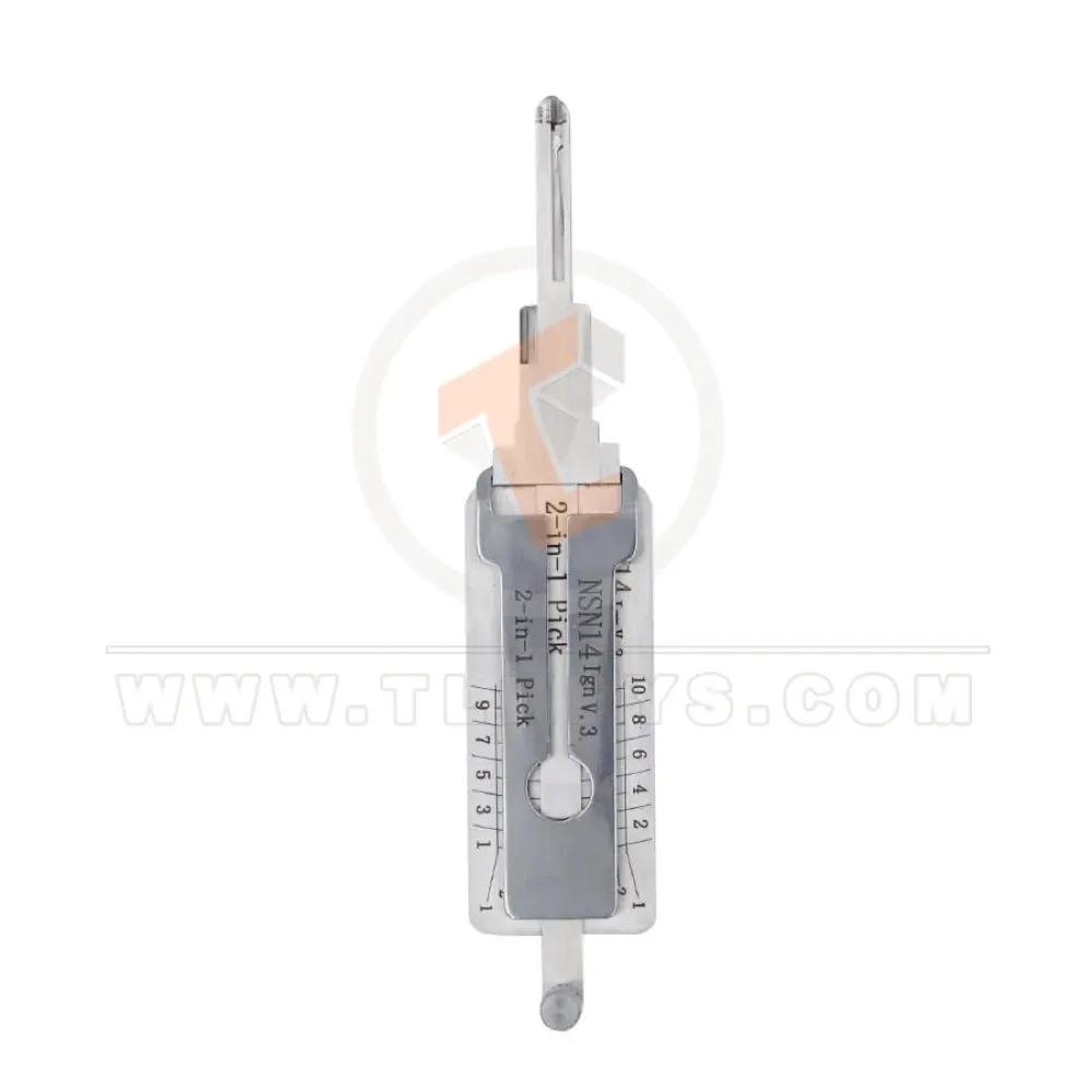 Original lishi nsn14 v3 ag 2 in 1 pick decoder tool front Original lishi nsn14 v3 ag 2 in 1 pick decoder tool front