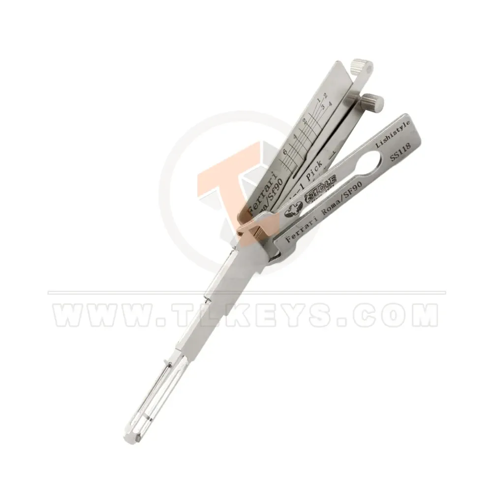 Original lishi ss118 2 in 1 lock pick decoder ferrari