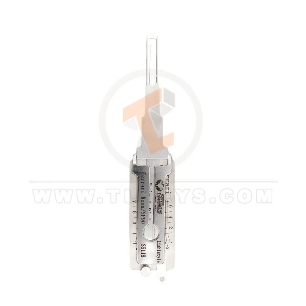 Original lishi ss118 2 in 1 lock pick decoder ferrari