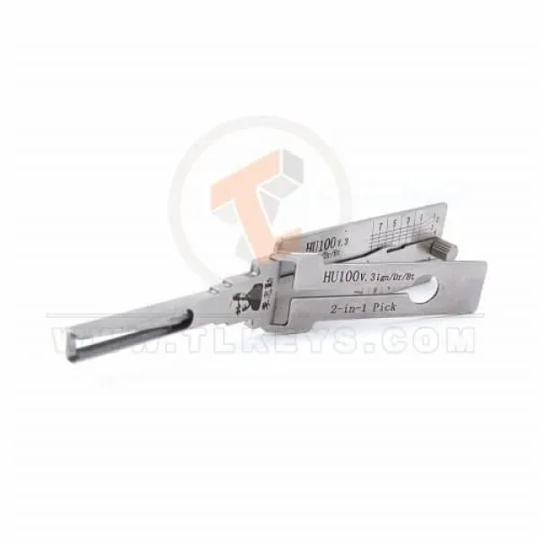 Original Lishi 2 in 1 Pick Decoder Tool HU100+V3 AG 8 cuts Anti Glare Blade Profile HU100+V3 AG