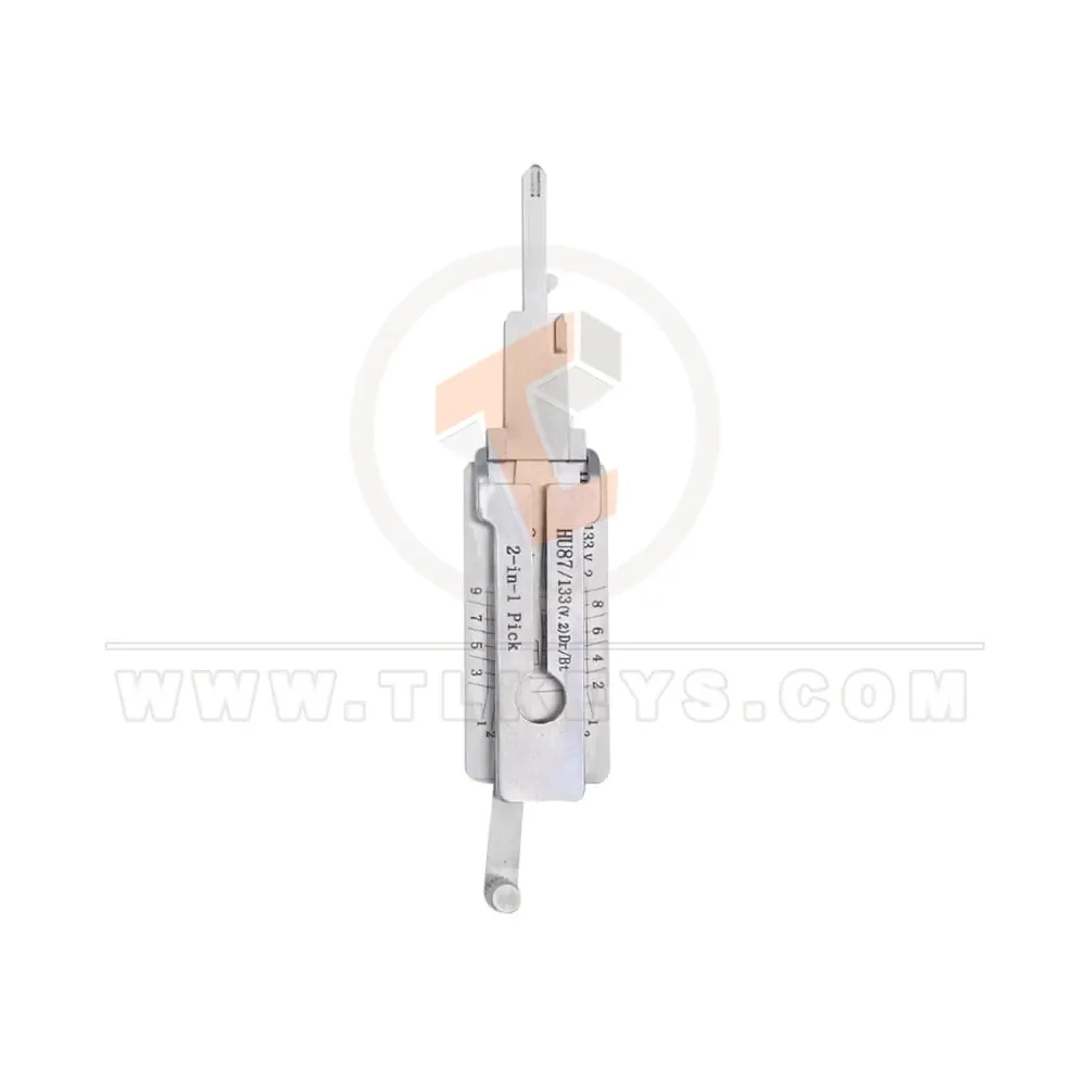 Original lishi hu87 v2 133 2 in 1 pick decoder tool front Original lishi hu87 v2 133 2 in 1 pick decoder tool front