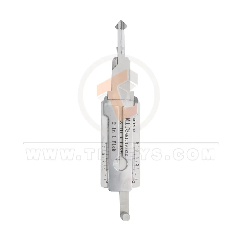 Original lishi mit8 2 in 1 pick decoder tool front
