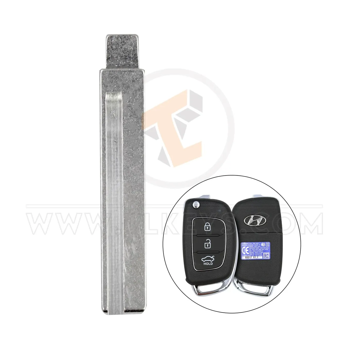 TL34393 81996 1R201 key blade aftermarket 1