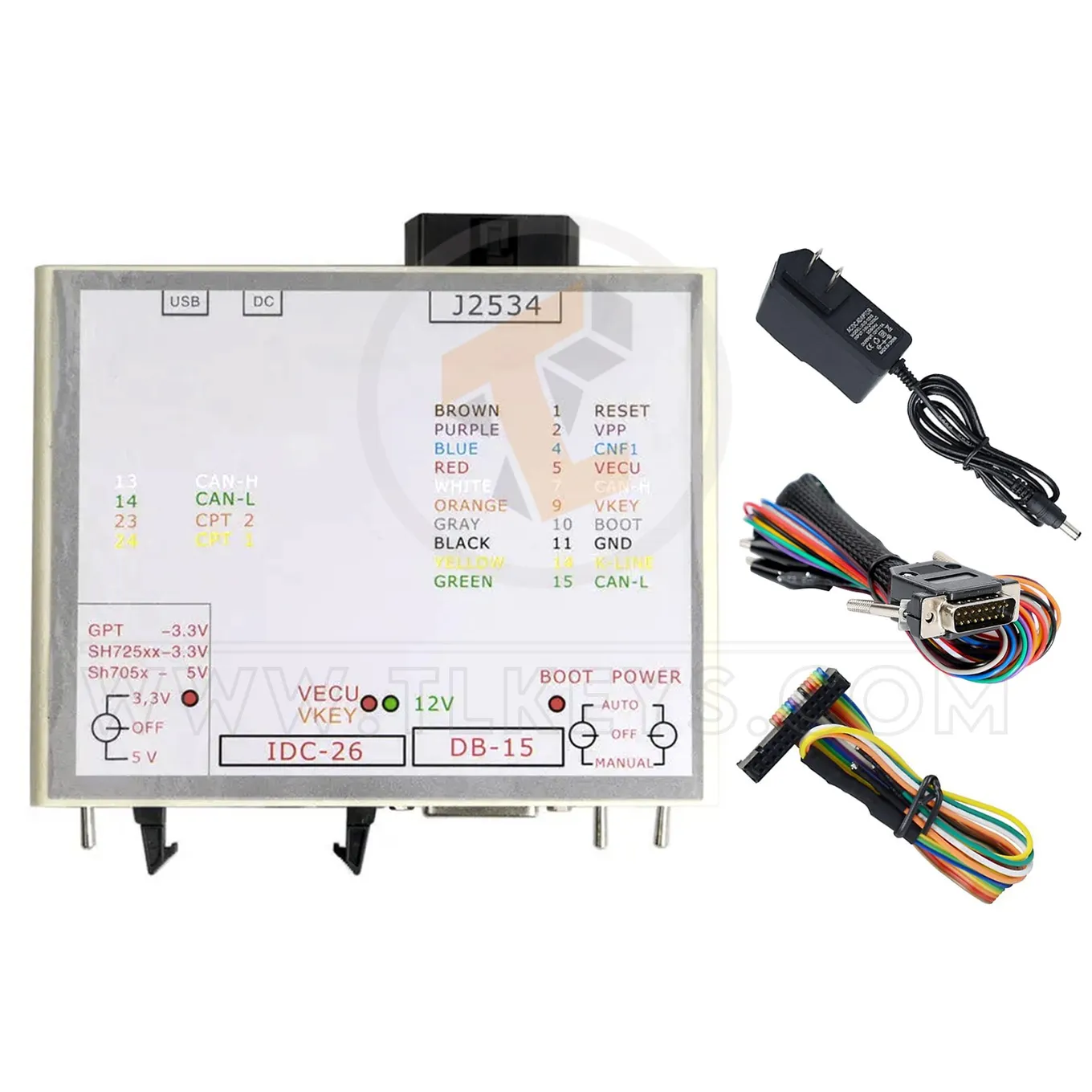 ECU Programmer J2534 JTAG Power Box Key Programming Diagnostics Tools