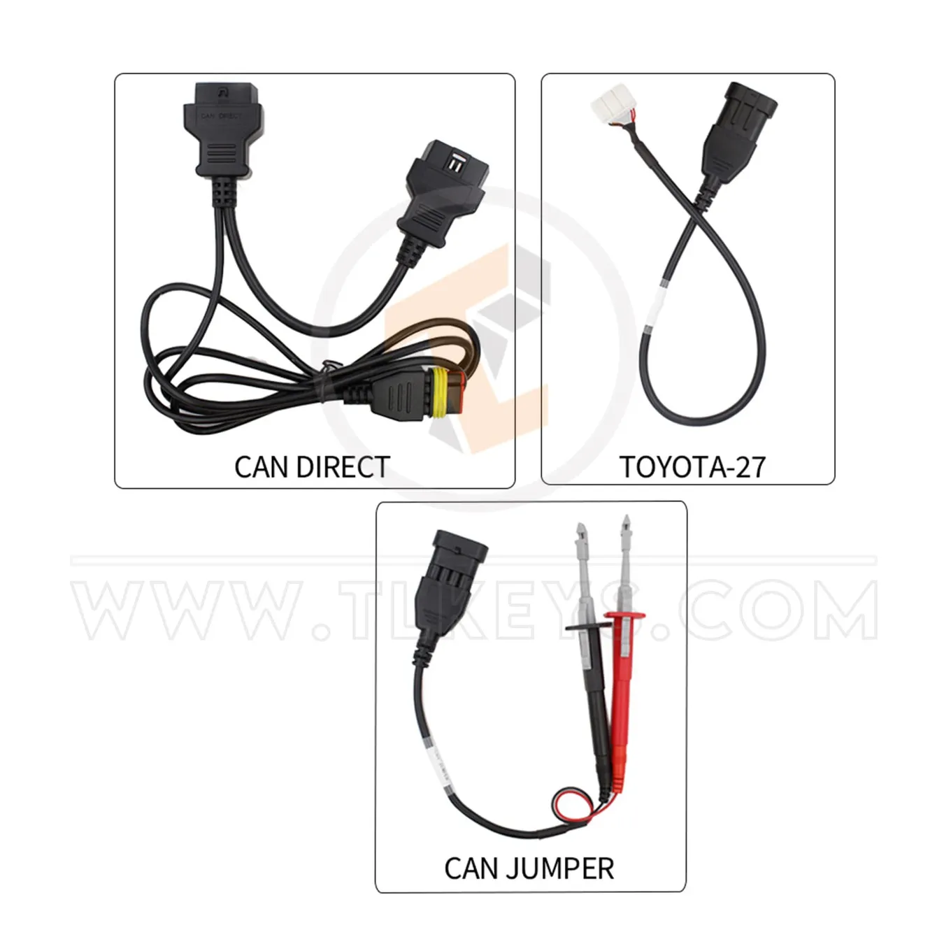 OBDSTAR CAN Direct Kit to Read ECU Data of Gateway Vehicles cables