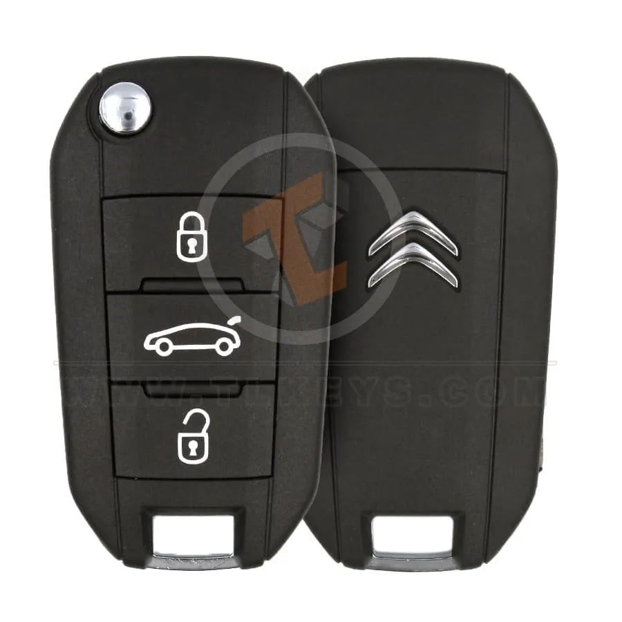 Genuine Citroen Aircross C3 Flip Key Remote 2014 2019 P/N: 981846447 Remote Type Flip Key Remote