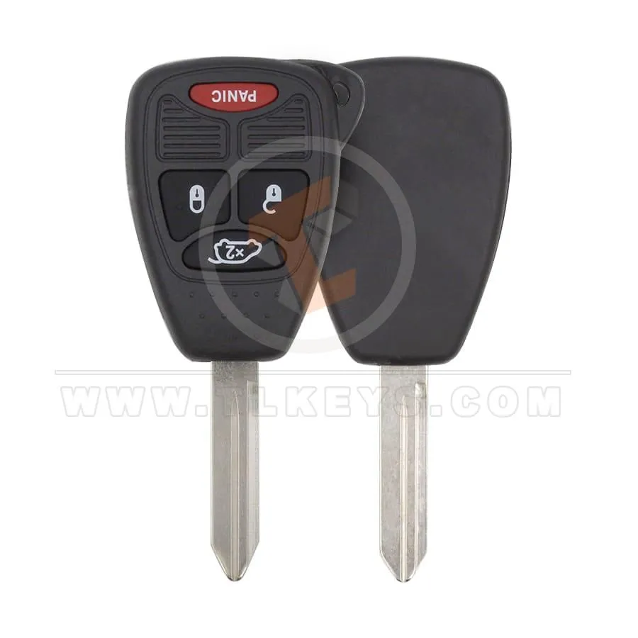 Chrysler Dodge Jeep Head Key Remote Shell 3+1 Buttons with Big Trunk Buttons 4