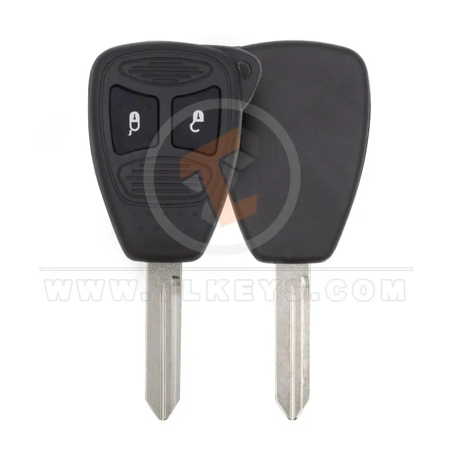 Chrysler Dodge Jeep Head Key Remote Shell 2 Buttons Aftermarket Brand Buttons 2