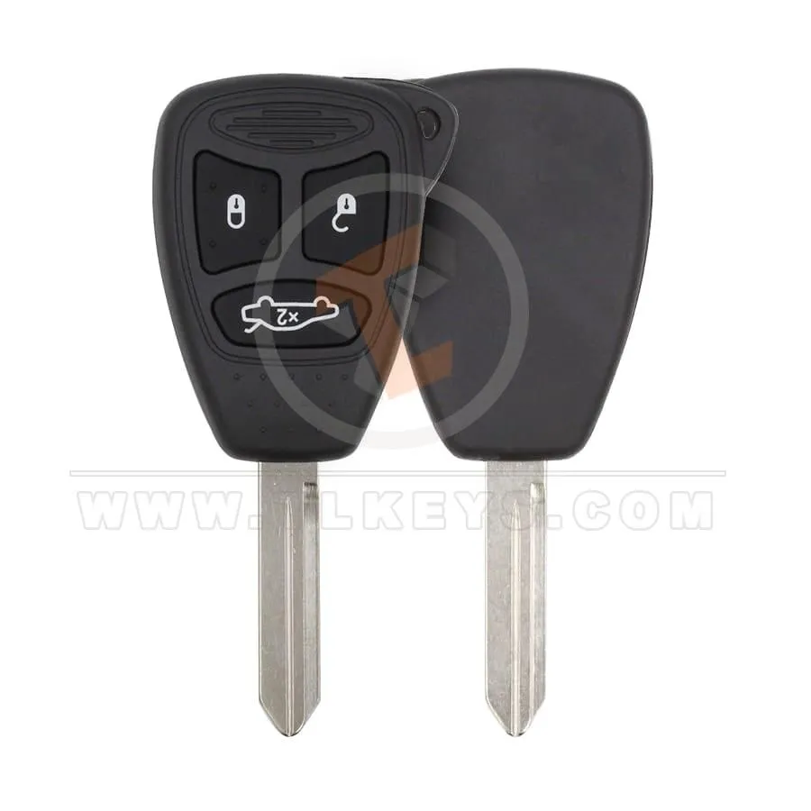 Chrysler Dodge Jeep Head Key Remote Shell 3 Buttons with Small Trunk Buttons 3