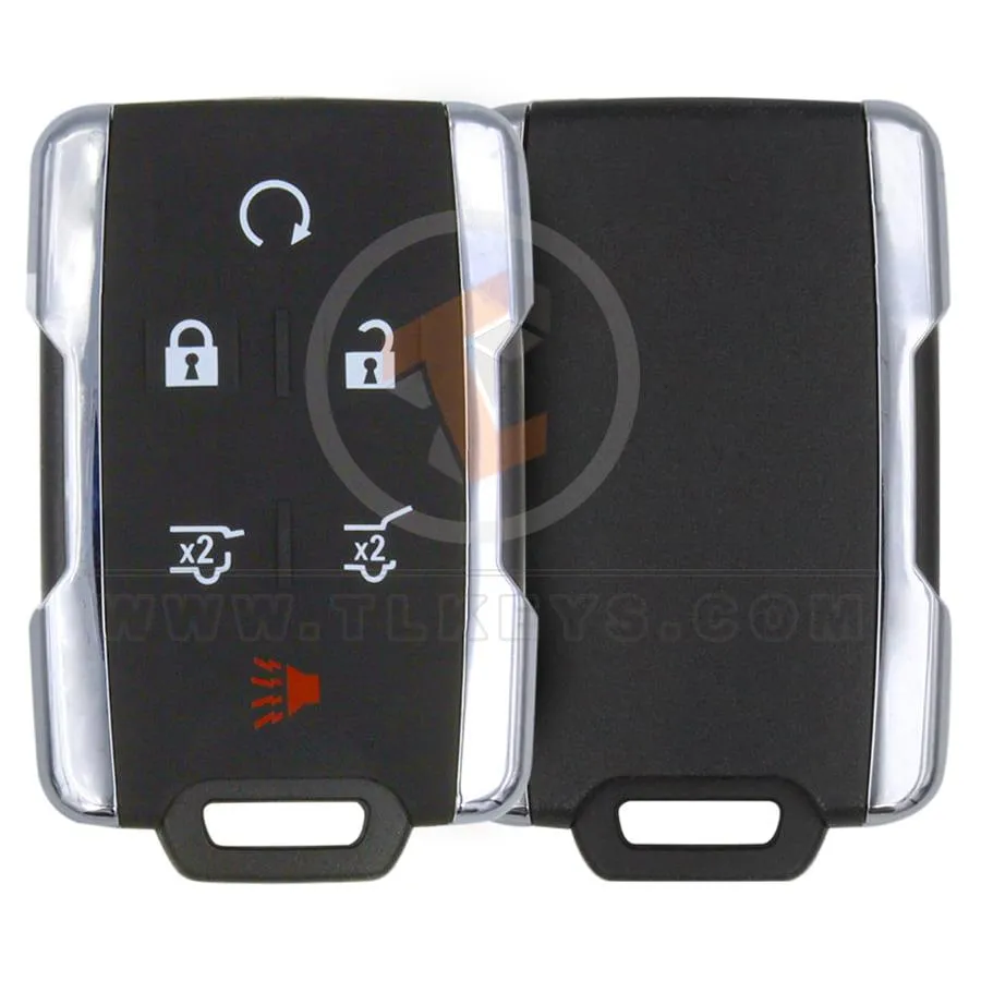 GMC 2015 Chrome Remote Key Shell 6 Buttons Aftermarket Brand Buttons 6