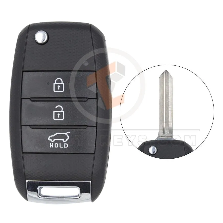Hyundai Flip Key Remote Shell 3 Buttons HYN14R Blade With SUV Trunk Buttons 3 Hyundai Flip Key Remote Shell 3 Buttons HYN14R Blade With SUV Trunk Buttons 3