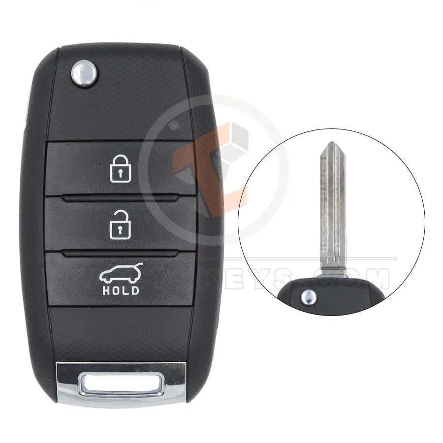 Hyundai Flip Key Remote Shell 3 Buttons HYN14 Blade With SUV Trunk Buttons 3 Hyundai Flip Key Remote Shell 3 Buttons HYN14 Blade With SUV Trunk Buttons 3