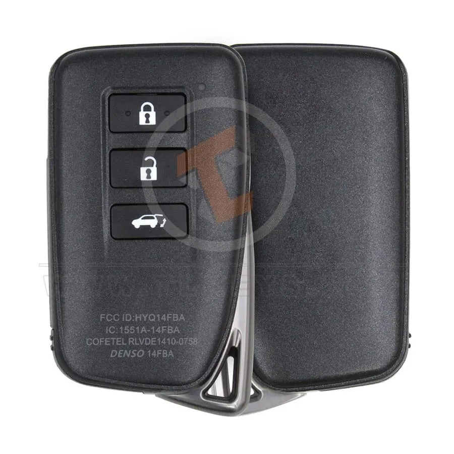 Lexus Smart Key Remote Shell 3 Buttons SUV Trunk Buttons 3