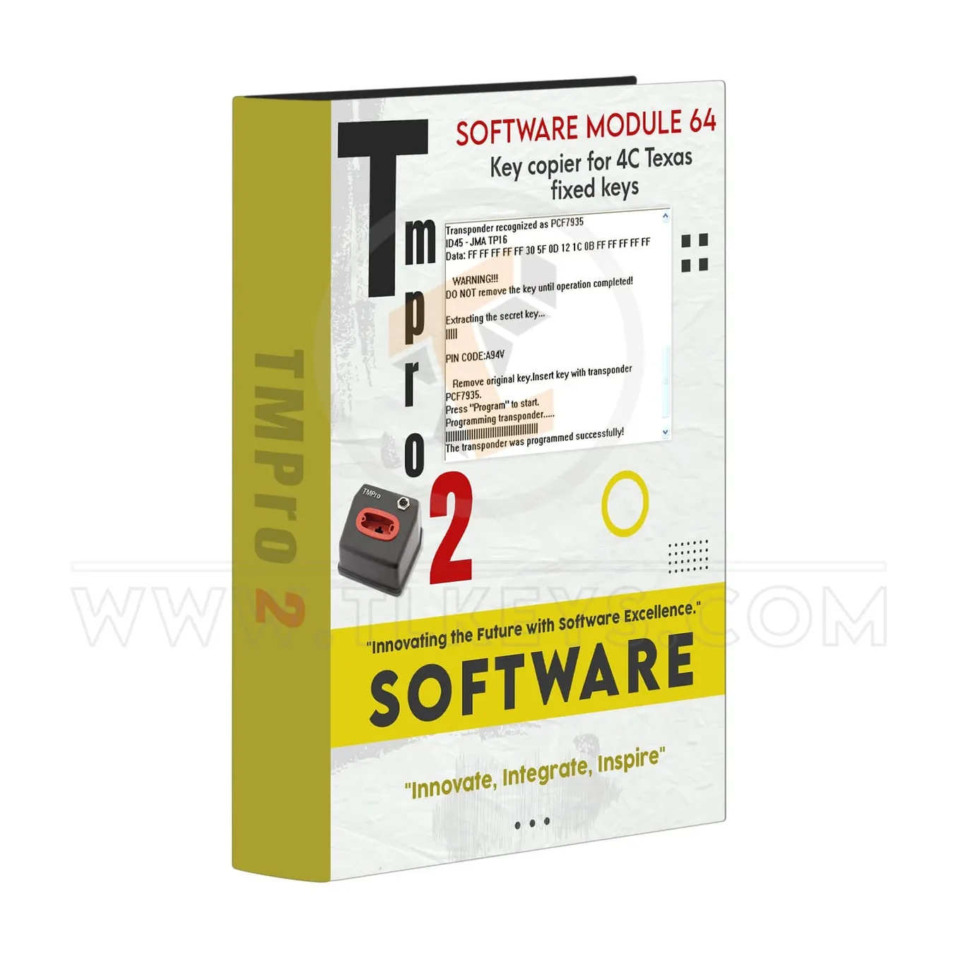 Software Software module 64 – Key copier for 4C Texas fixed