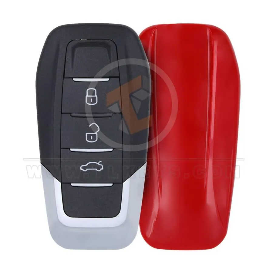 Xhorse XKFEF1EN VVDI Key Tool Universal Wired Key Remote Control 3 Buttons Red Back Cover Buttons 3