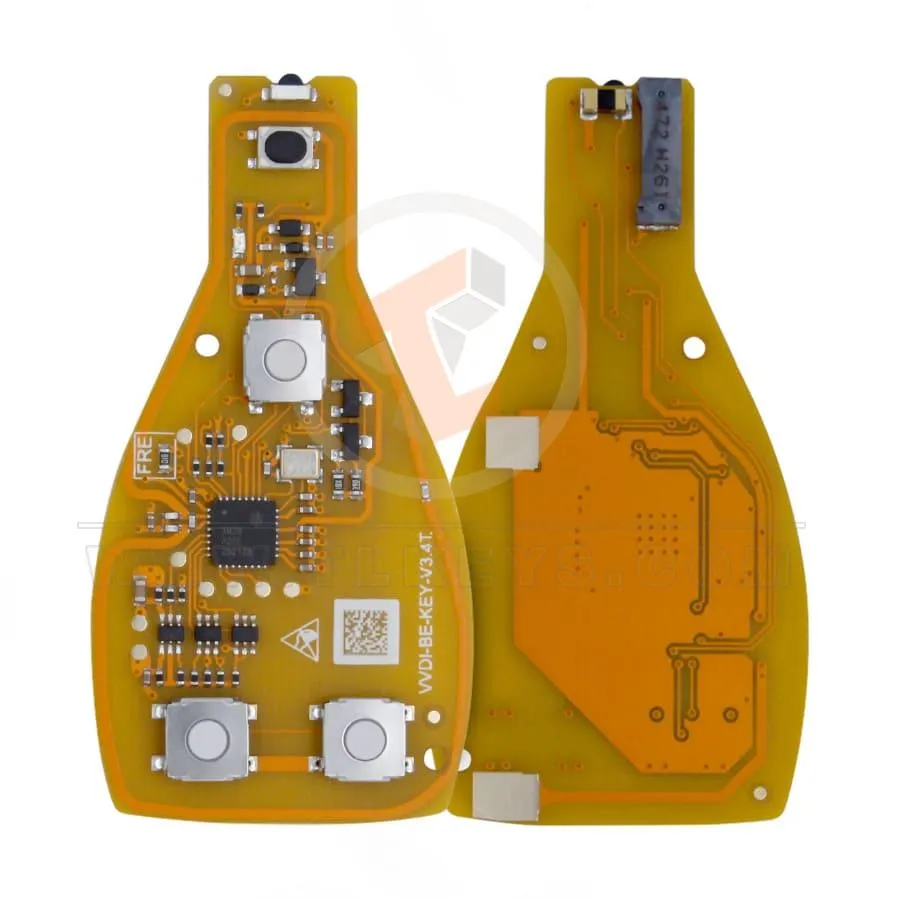 Xhorse XNBZT1GL VVDI Mercedes Benz BGA PCB 4 boutons 315/433 MHz Version couleur jaune pas de jeton gratuit fréquence 315 MHz