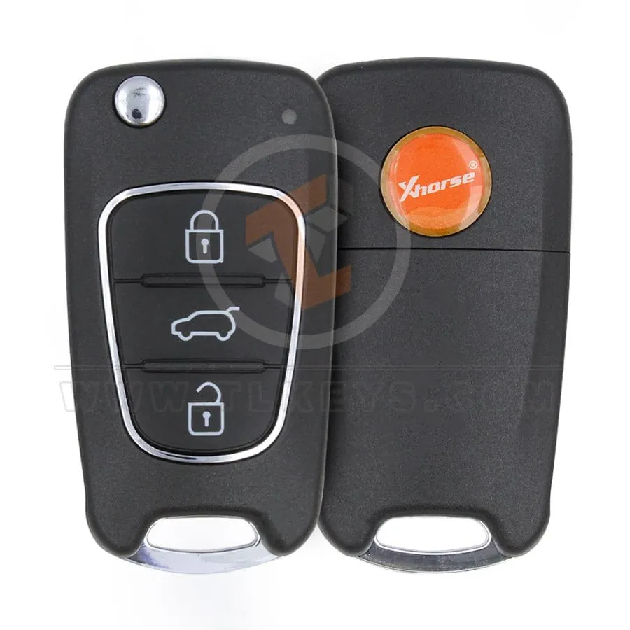 Xhorse VVDI Key VVDI2 Tool Wireless Flip Key Remote3 Buttons KIA Hyundai Type with Chip XNHY02EN Buttons 3