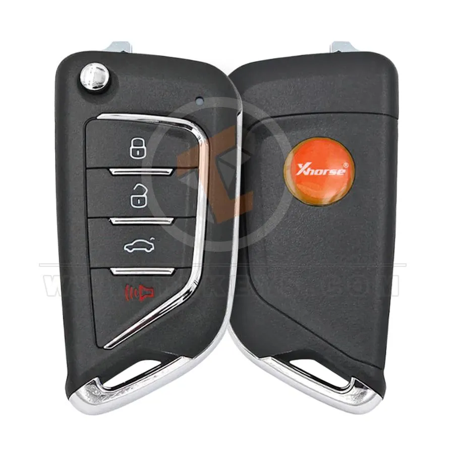 Xhorse XKCD02EN Universal Wired Flip Key Remote 4 Buttons for Cadillac Type Buttons 4