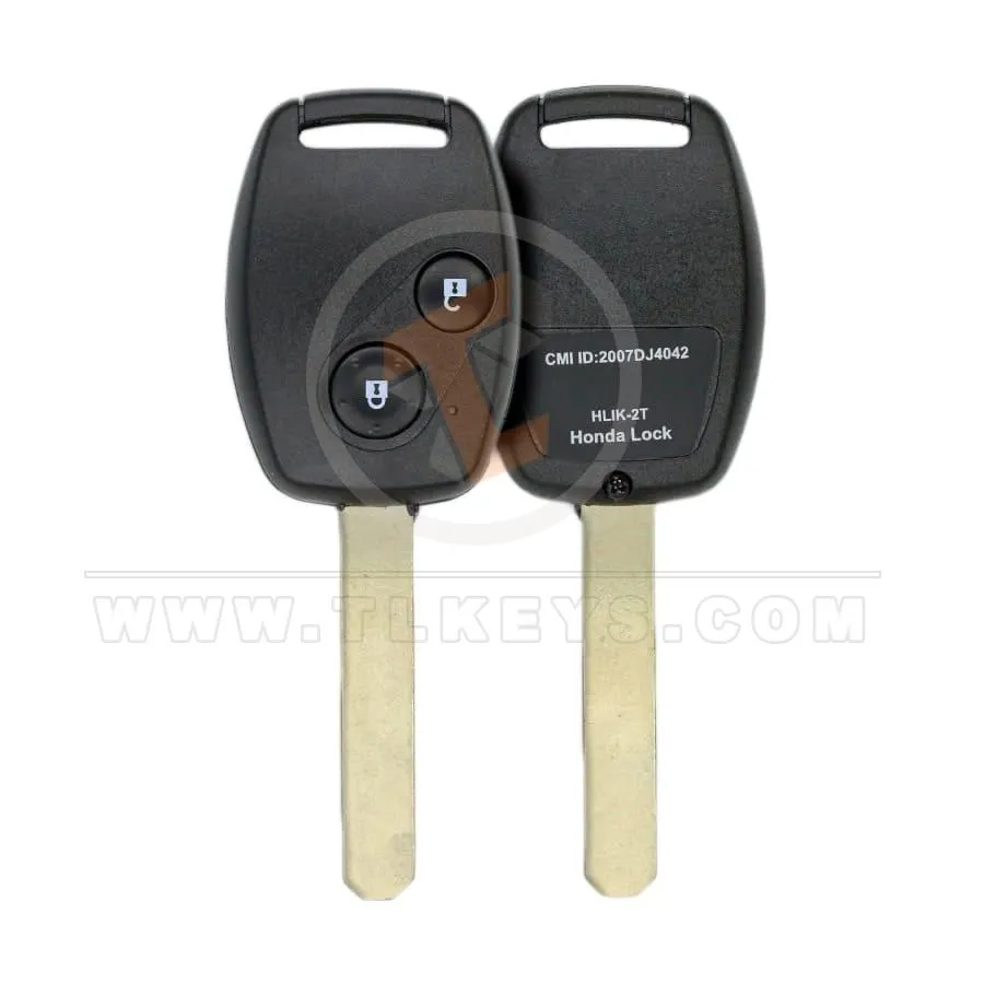 Control remoto con llave principal Honda Accord 2008 2012 P/N: 72147 TAO W2 Control remoto con llave principal tipo control remoto de 433 MHz