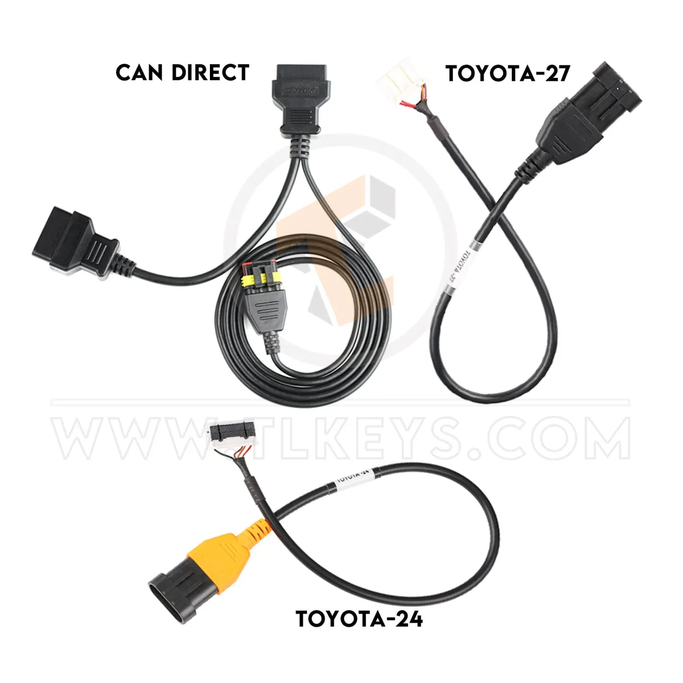 Cables OBDSTAR CAN Direct Kit con Toyota 24 y 27 Cable W