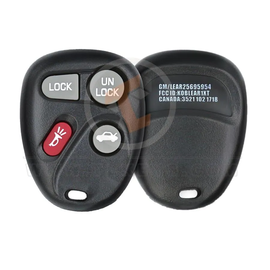 Chevrolet XT Remote Key 2006 2008 315MHz 4 Buttons Remote Type Remote Key
