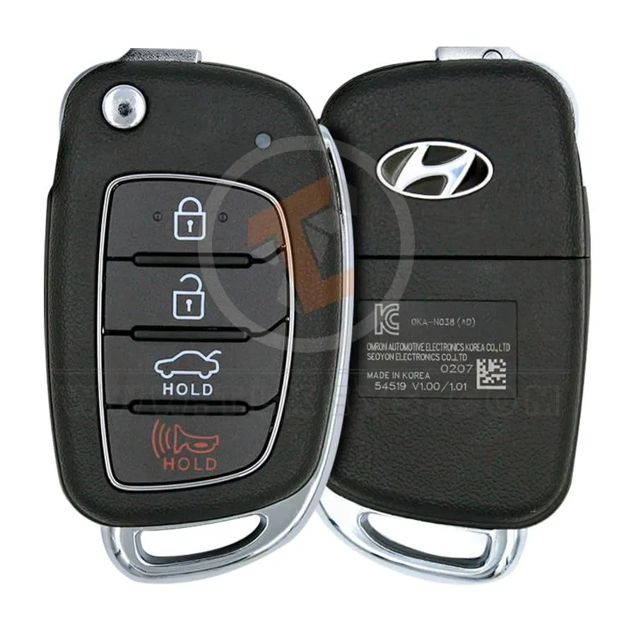 Genuine Hyundai Elantra Flip Key Remote 2017 2018 P/N: 95430 F2000 Remote Type Flip Key Remote