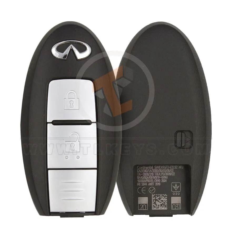 Original INFINITI Q70 Smart Proximity 2010 P/N: 285E3 1BP7A 433 MHz Fernbedienung Typ Smart Proximity