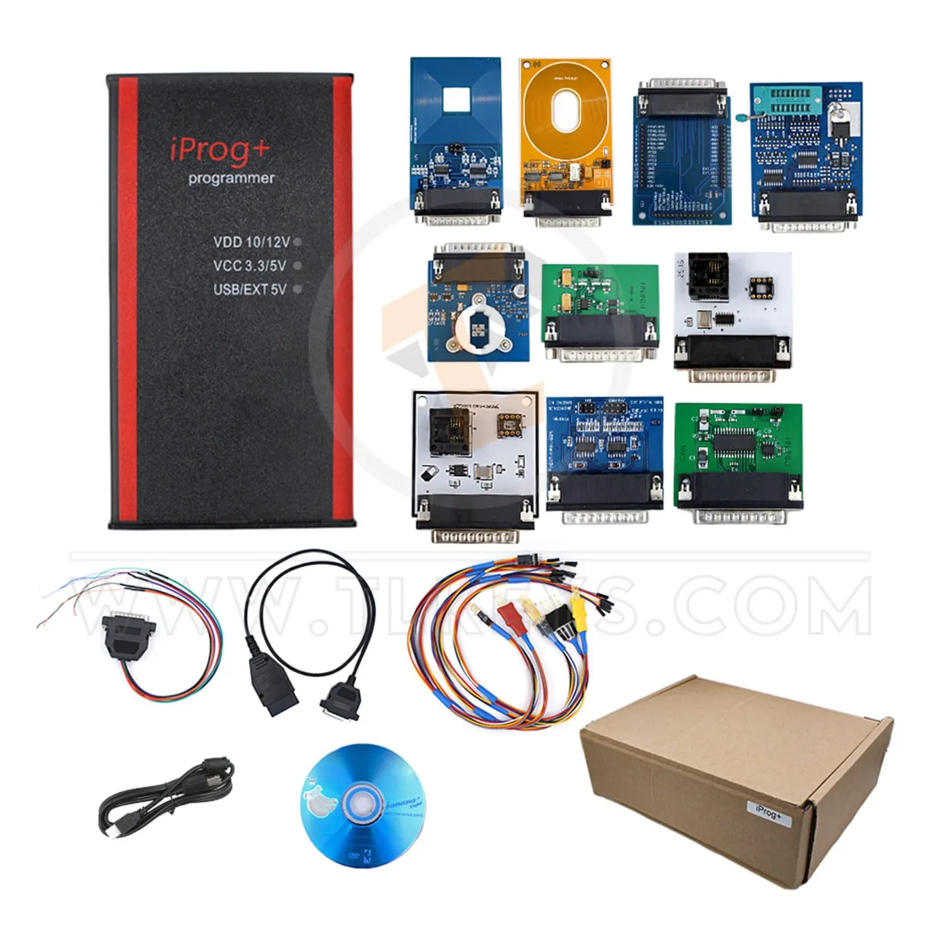 IPROG+ Programmer V84 Support 3 in 1 IMMO + Airbag Reset Replace airbag