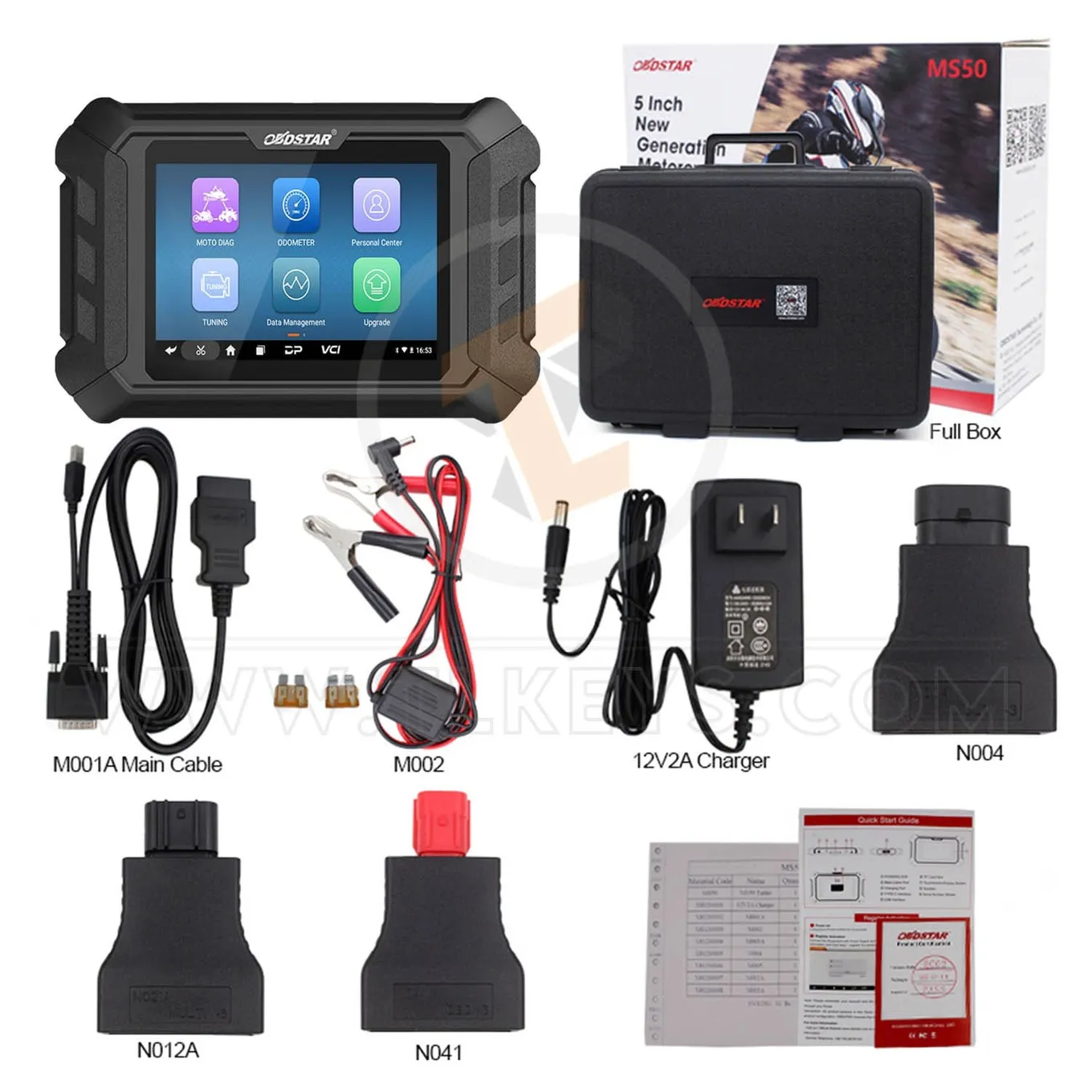 Herramientas de diagnóstico de programación clave de herramienta de diagnóstico de escáner de motocicleta OBDSTAR MS50