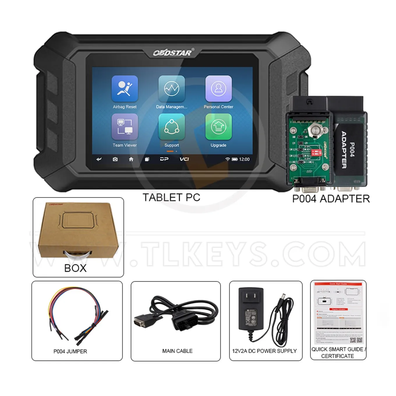 OBDStar P50 Airbag Reset Diagnostic Tool SRS Reset Equipment Key Programming Diagnostics Tools